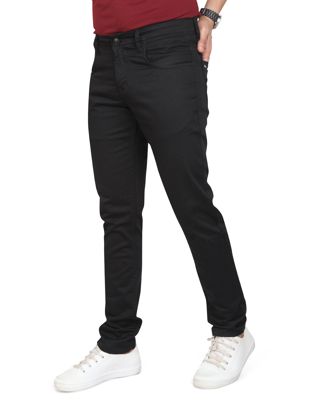 Men Slim Fit Mid-Rise Denim Jeans