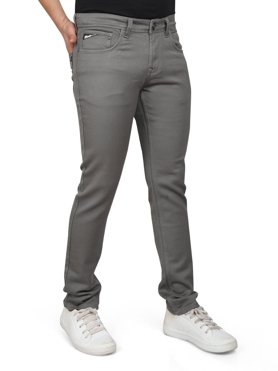 Men Regular Fit Mid-Rise Low Distress Jeans