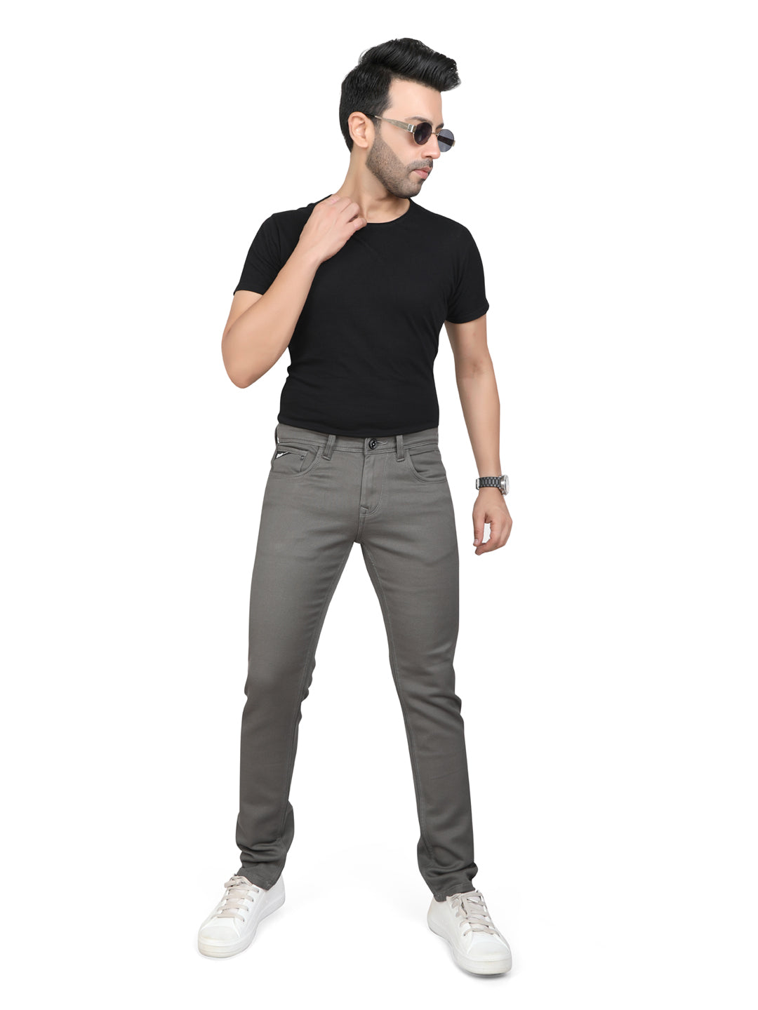 Men Regular Fit Mid-Rise Low Distress Jeans