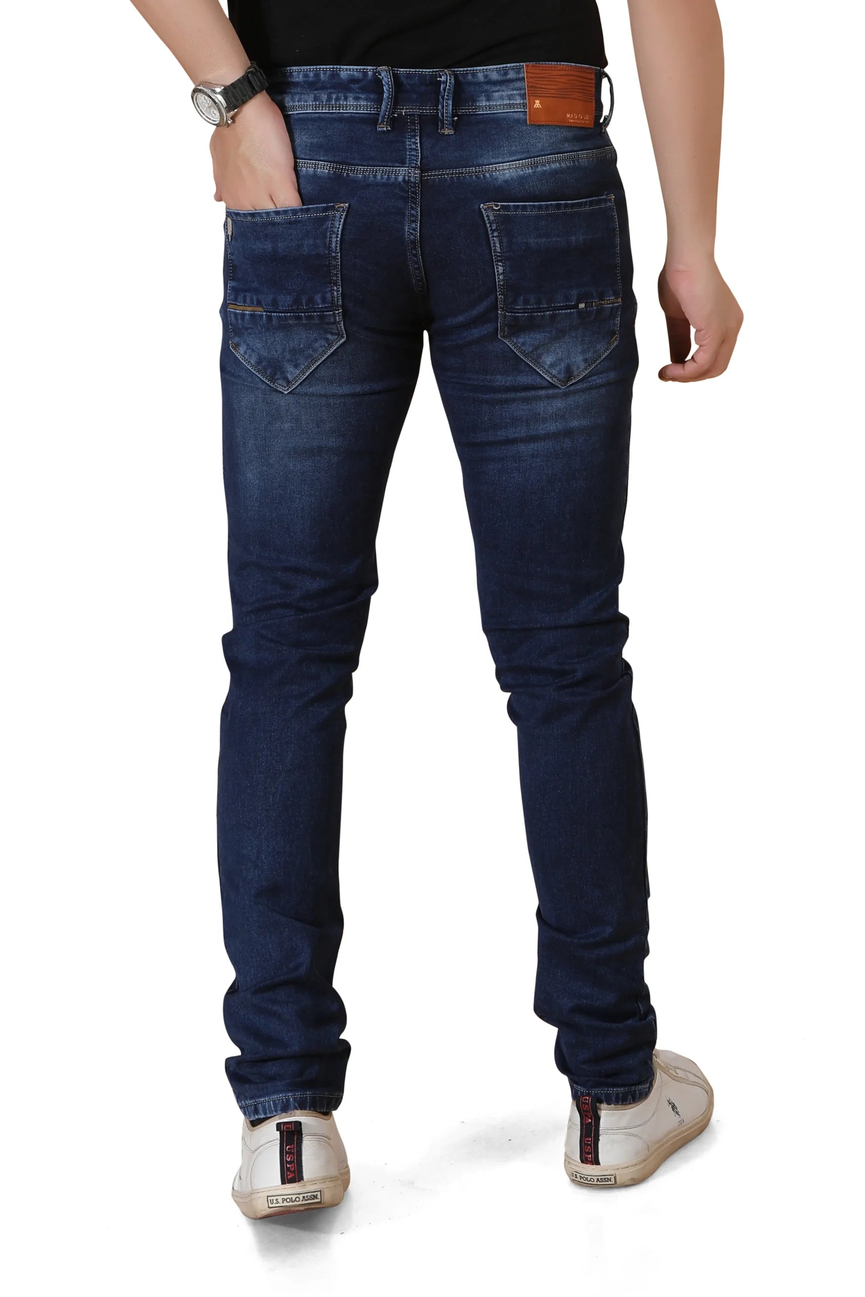 Madowat Denim Men's Slim Fit Stretchable Jeans 6021M