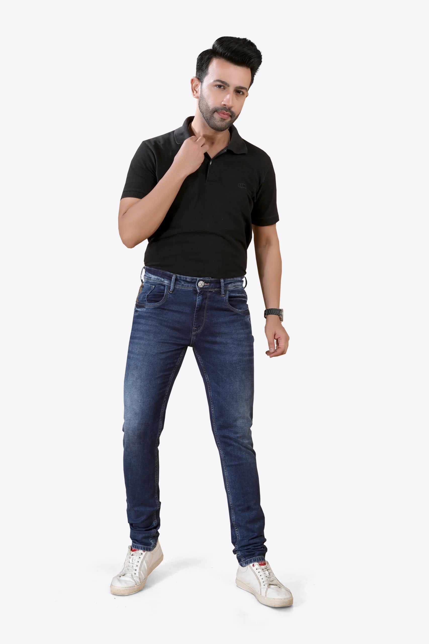 Madowat Denim Men's Slim Fit Stretchable Jeans 6021M