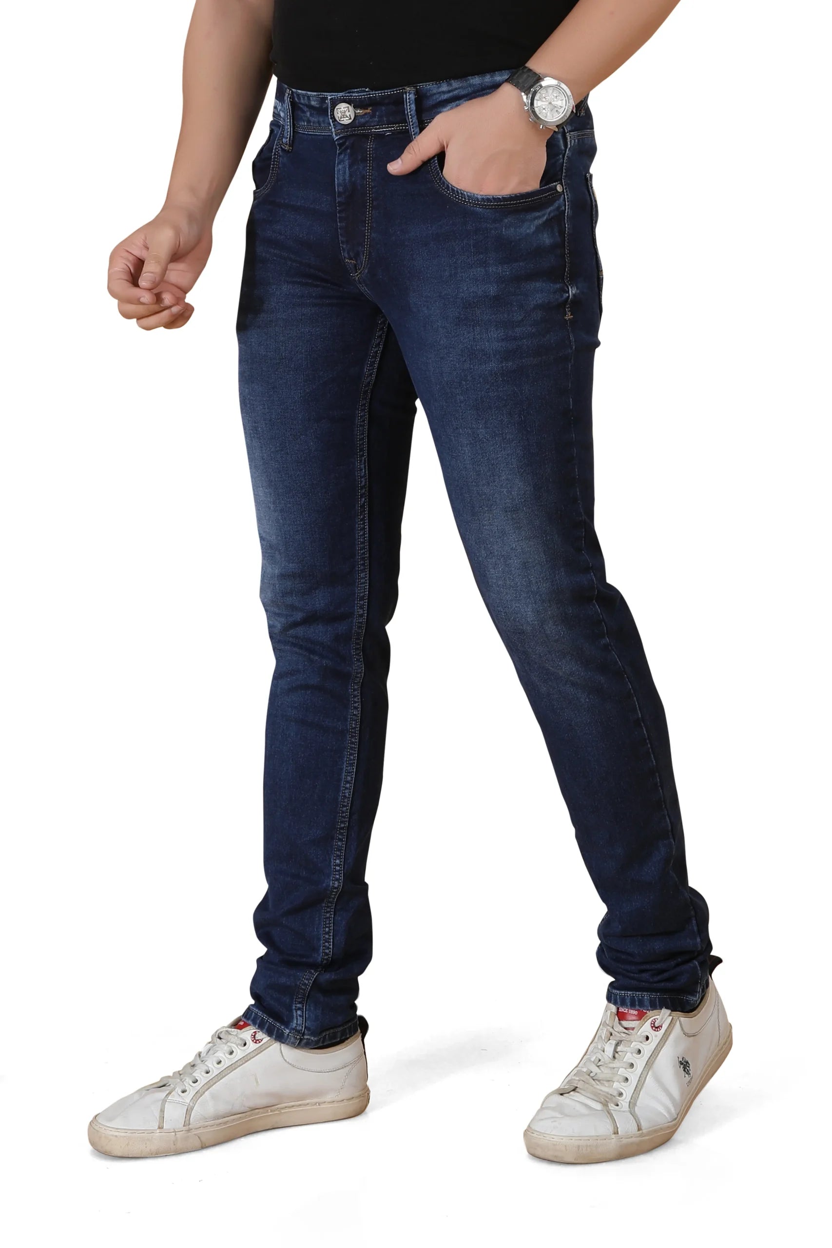 Madowat Denim Men's Slim Fit Stretchable Jeans 6021M