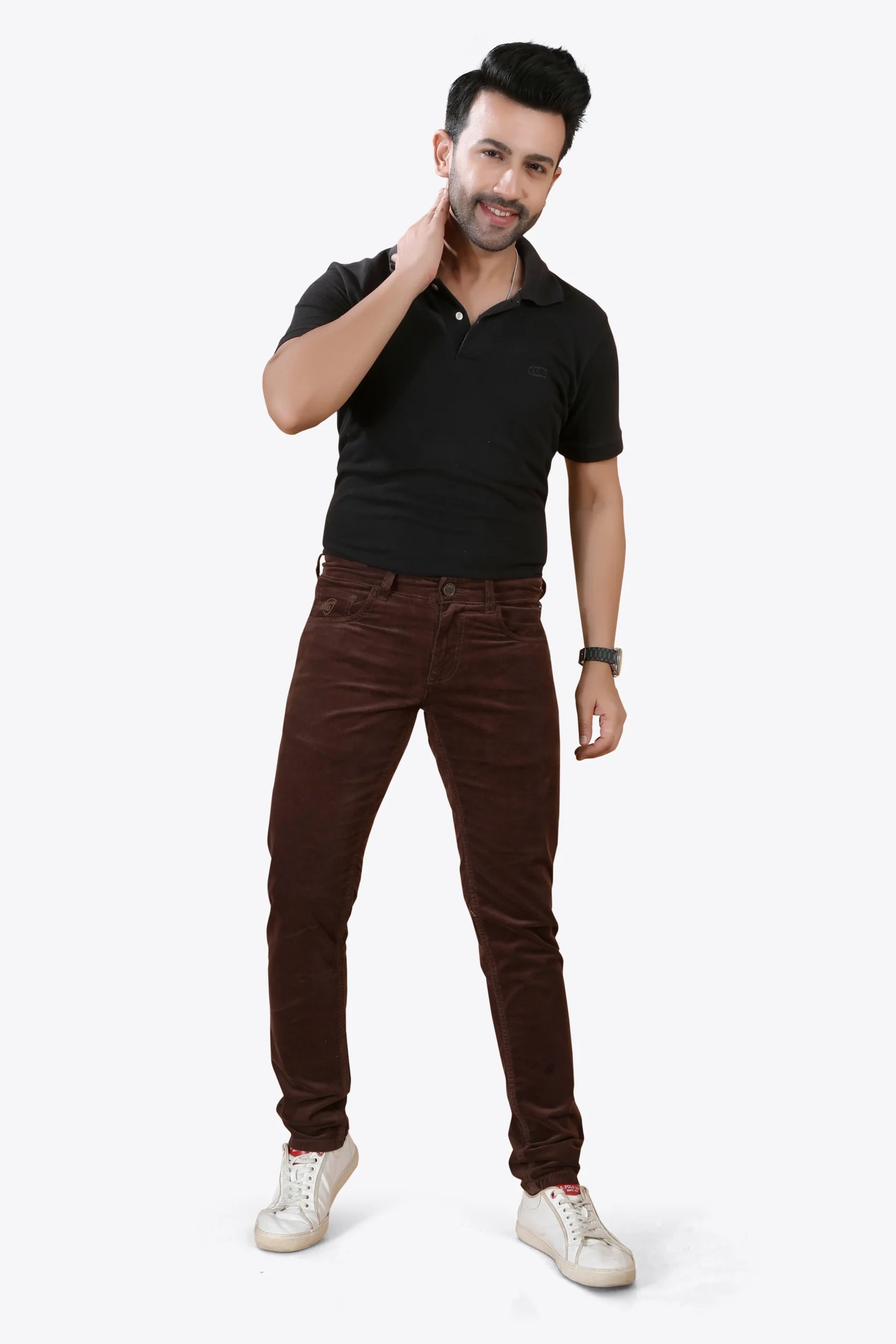 Madowat Denim Men's Slim Fit Stretchable Jeans 7033C