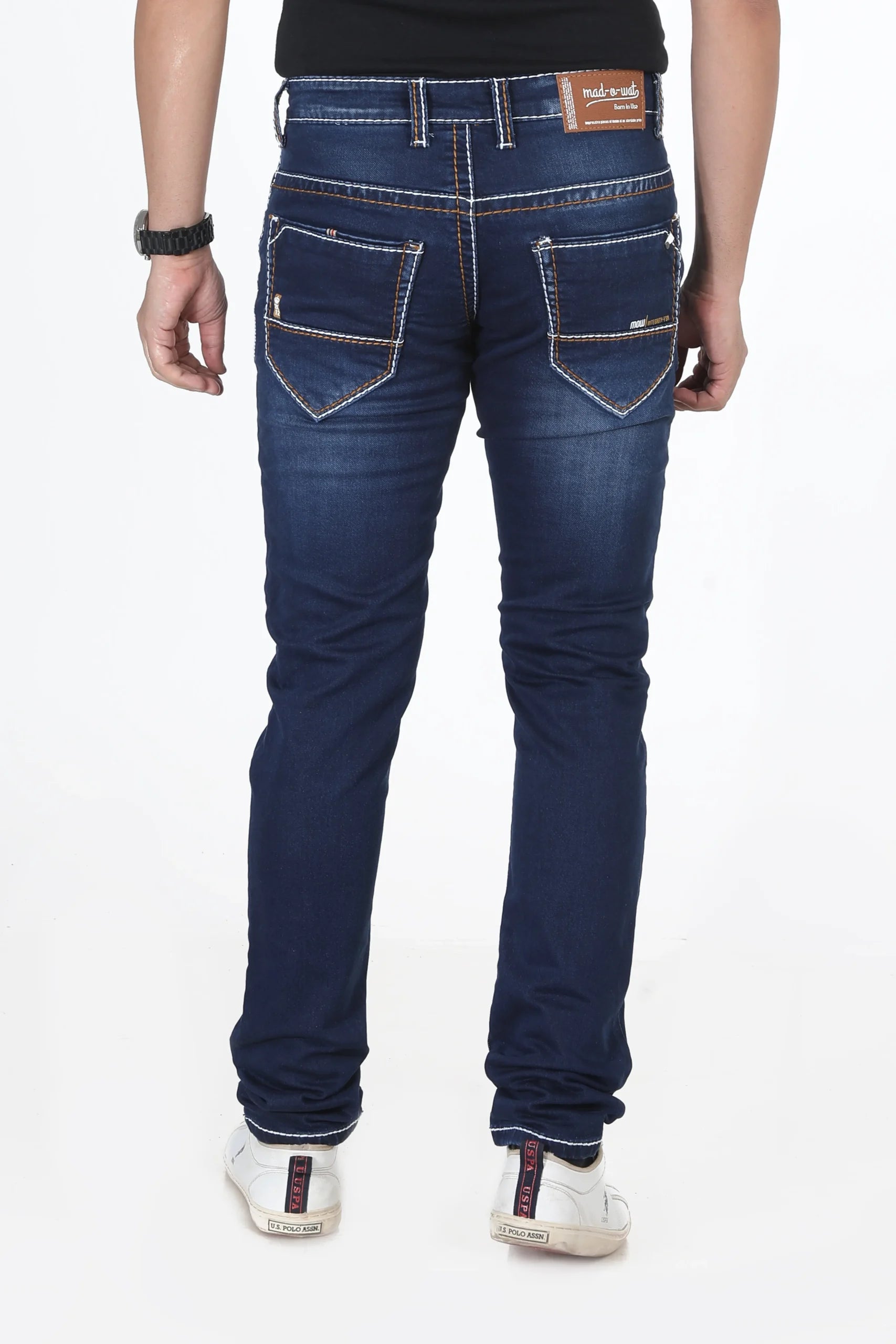 Men Regular Fit Mid-Rise Light Fade Jeans