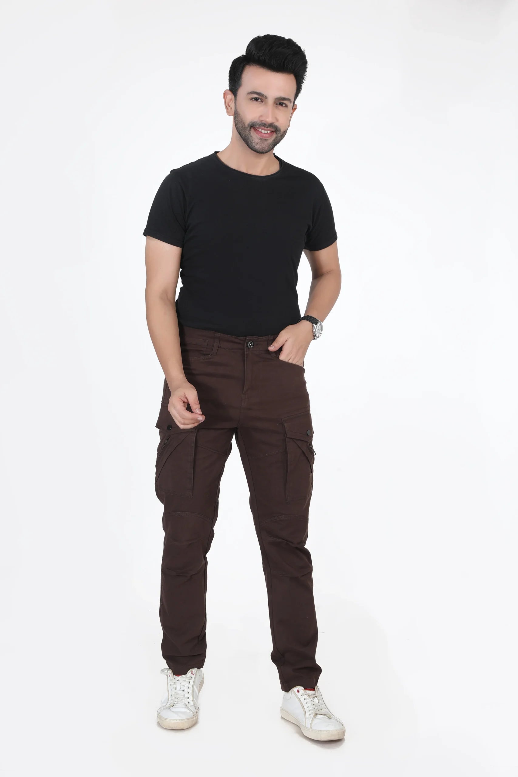 Madowat Denim Men's Slim Fit Stretchable Jeans 6094B