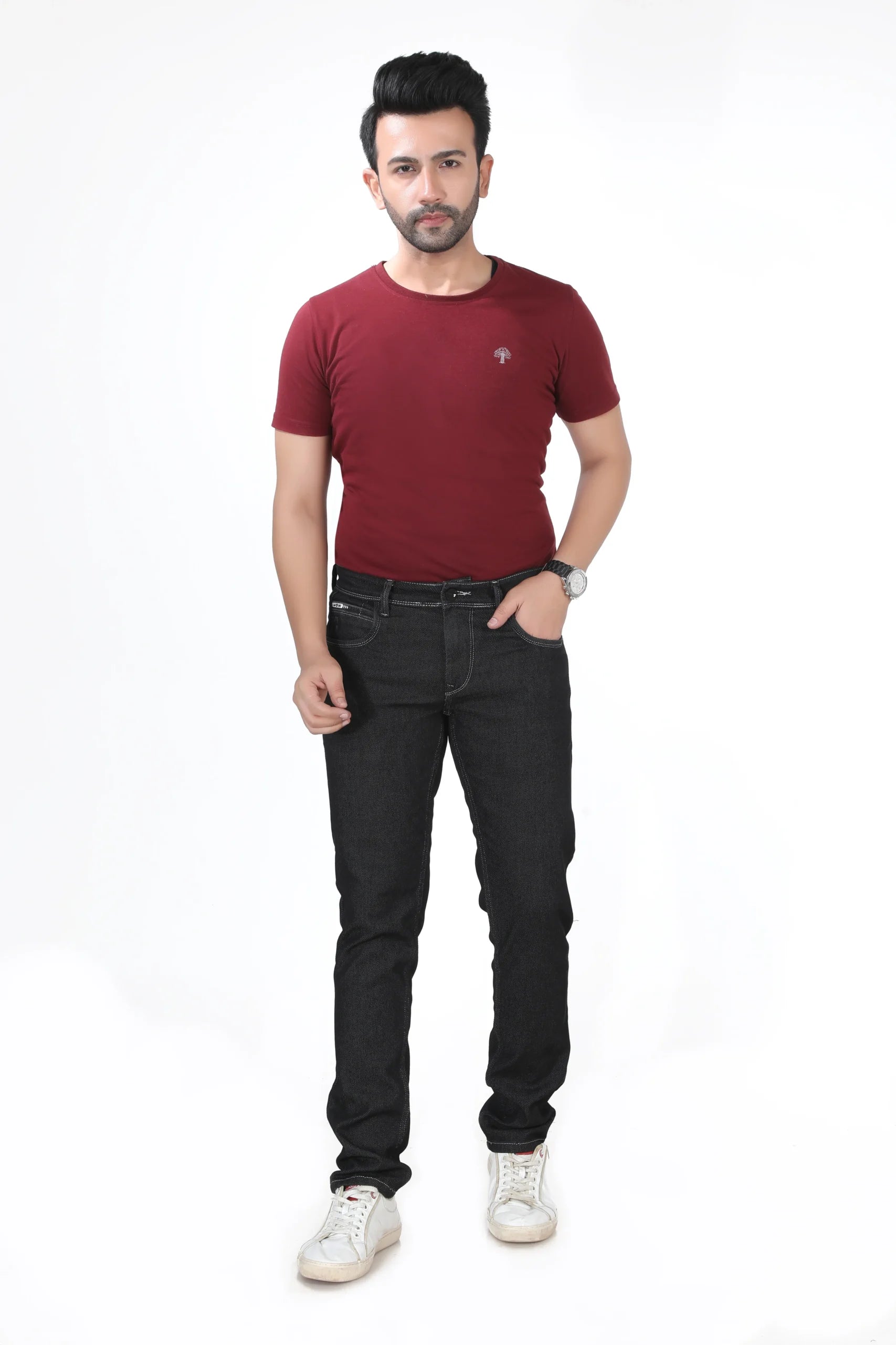 Madowat Denim Men's Slim Fit Stretchable Jeans 7088