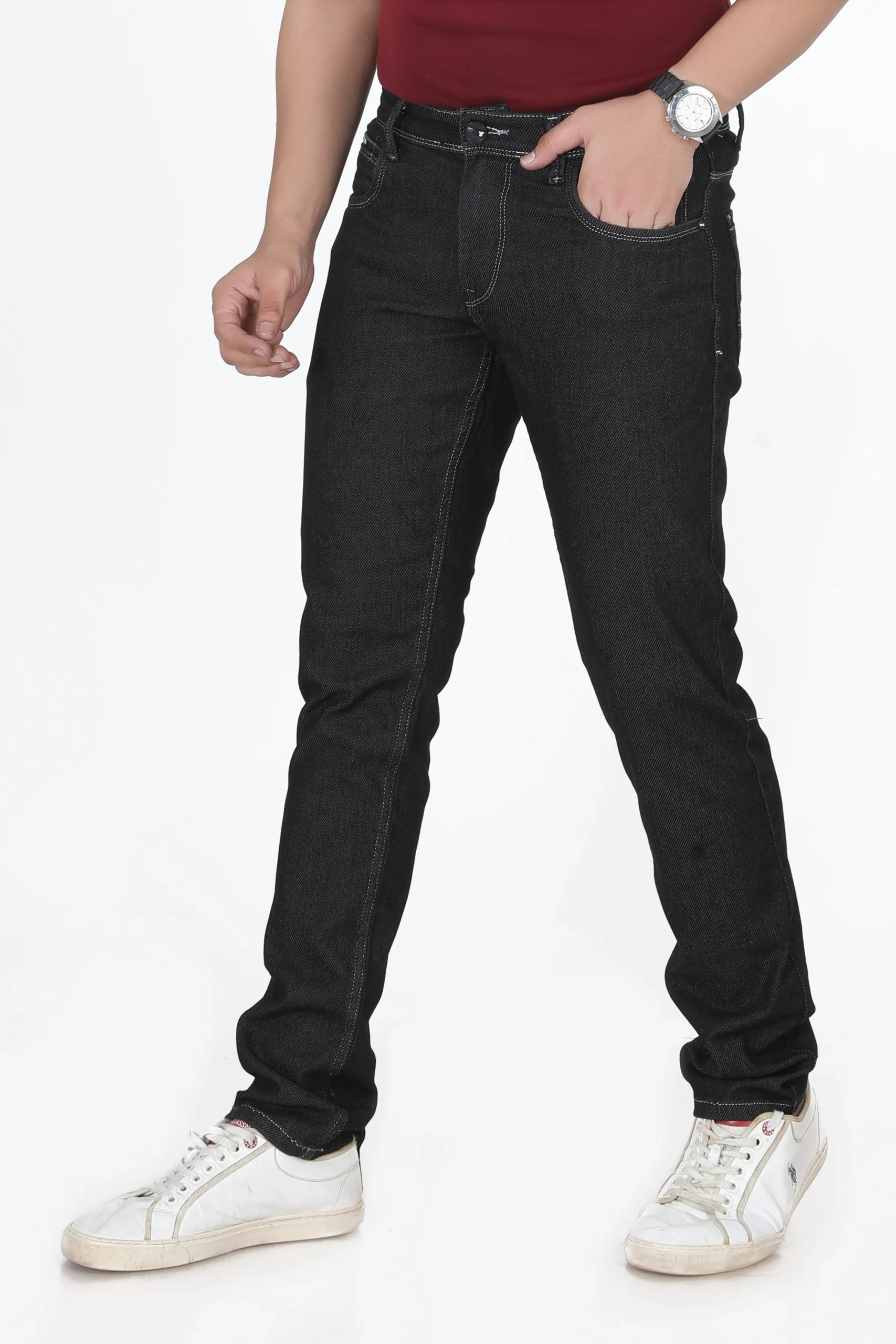 Madowat Denim Men's Slim Fit Stretchable Jeans 7088