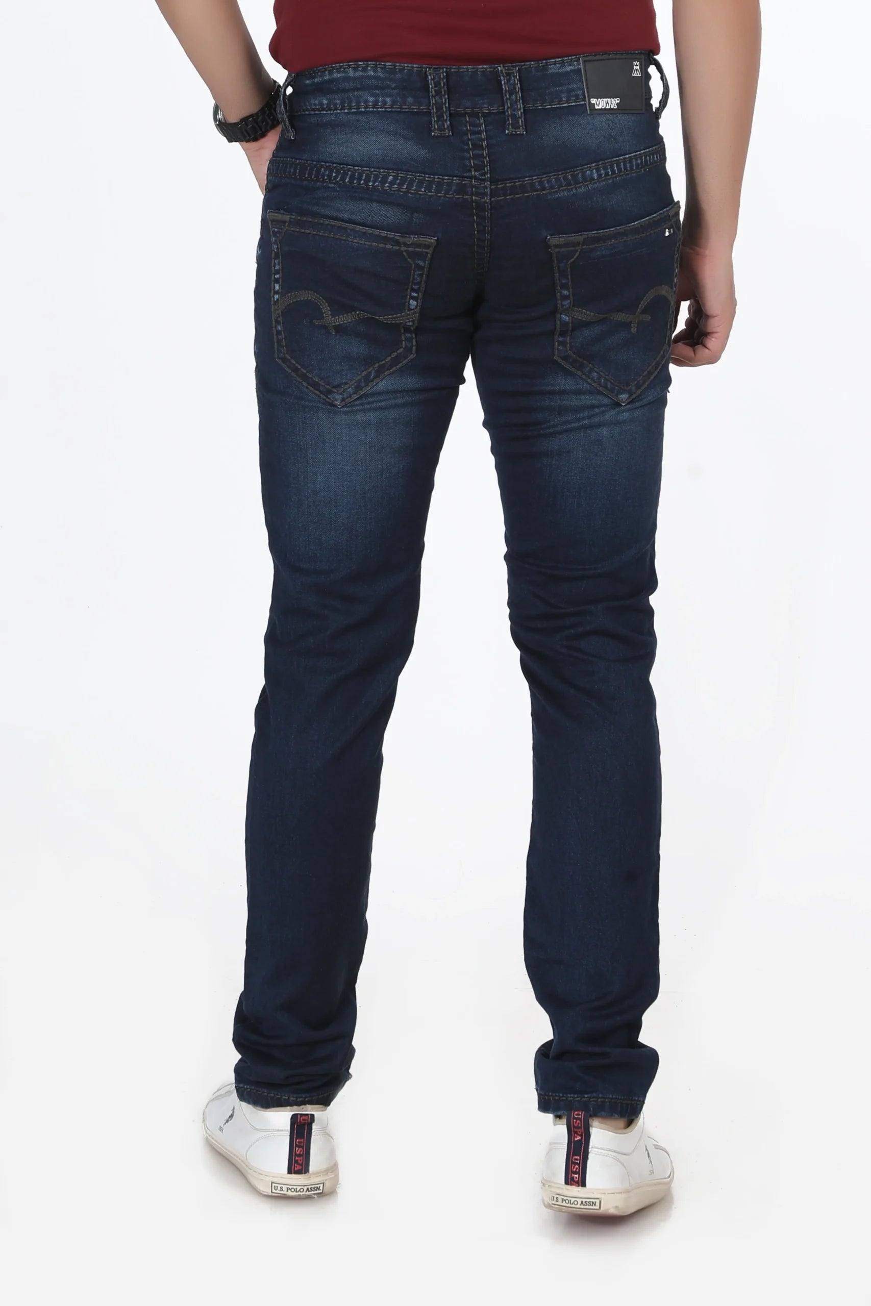 Madowat Denim Men's Slim Fit Stretchable Jeans 7075