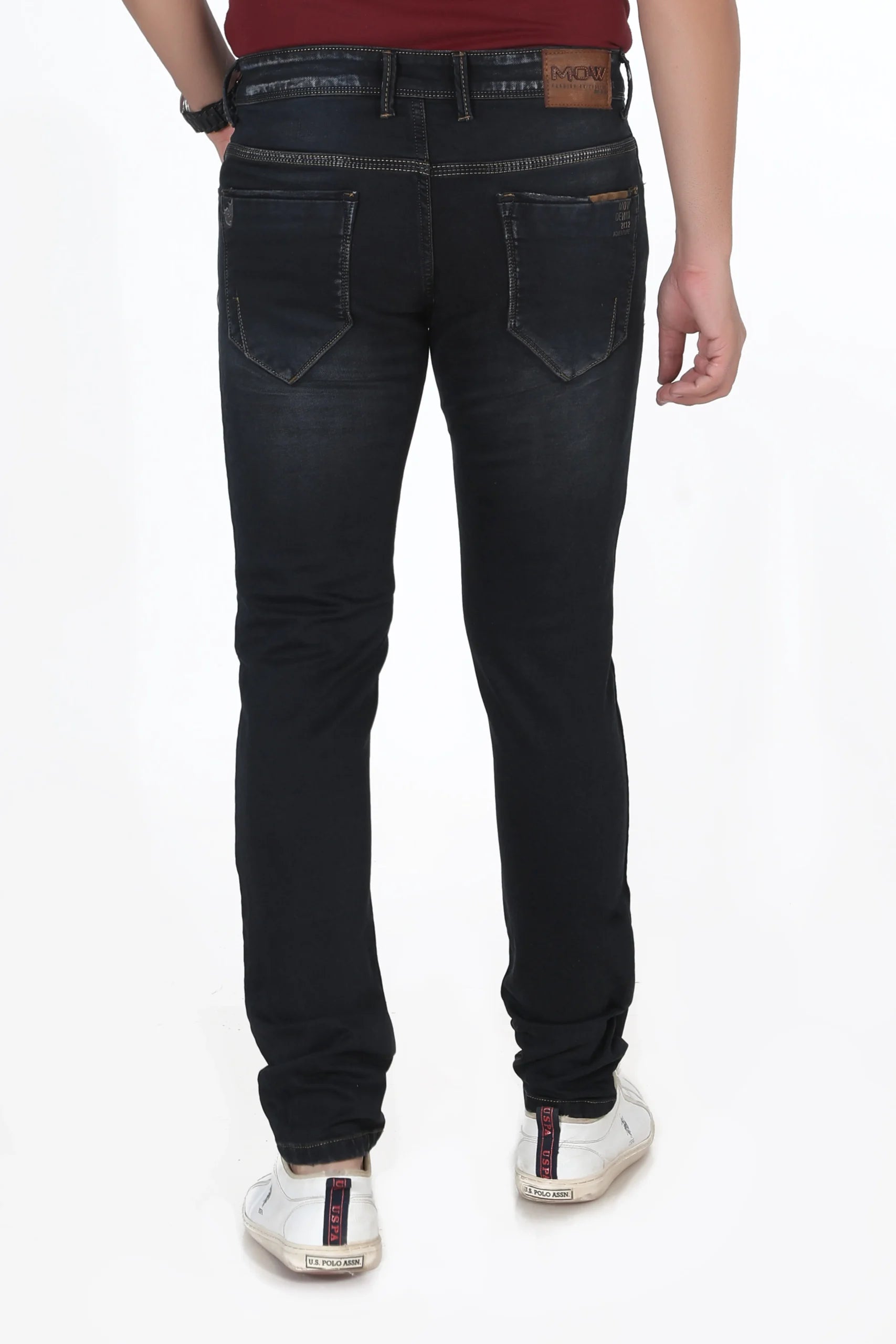 Madowat Denim Men's Slim Fit Stretchable Jeans 7043