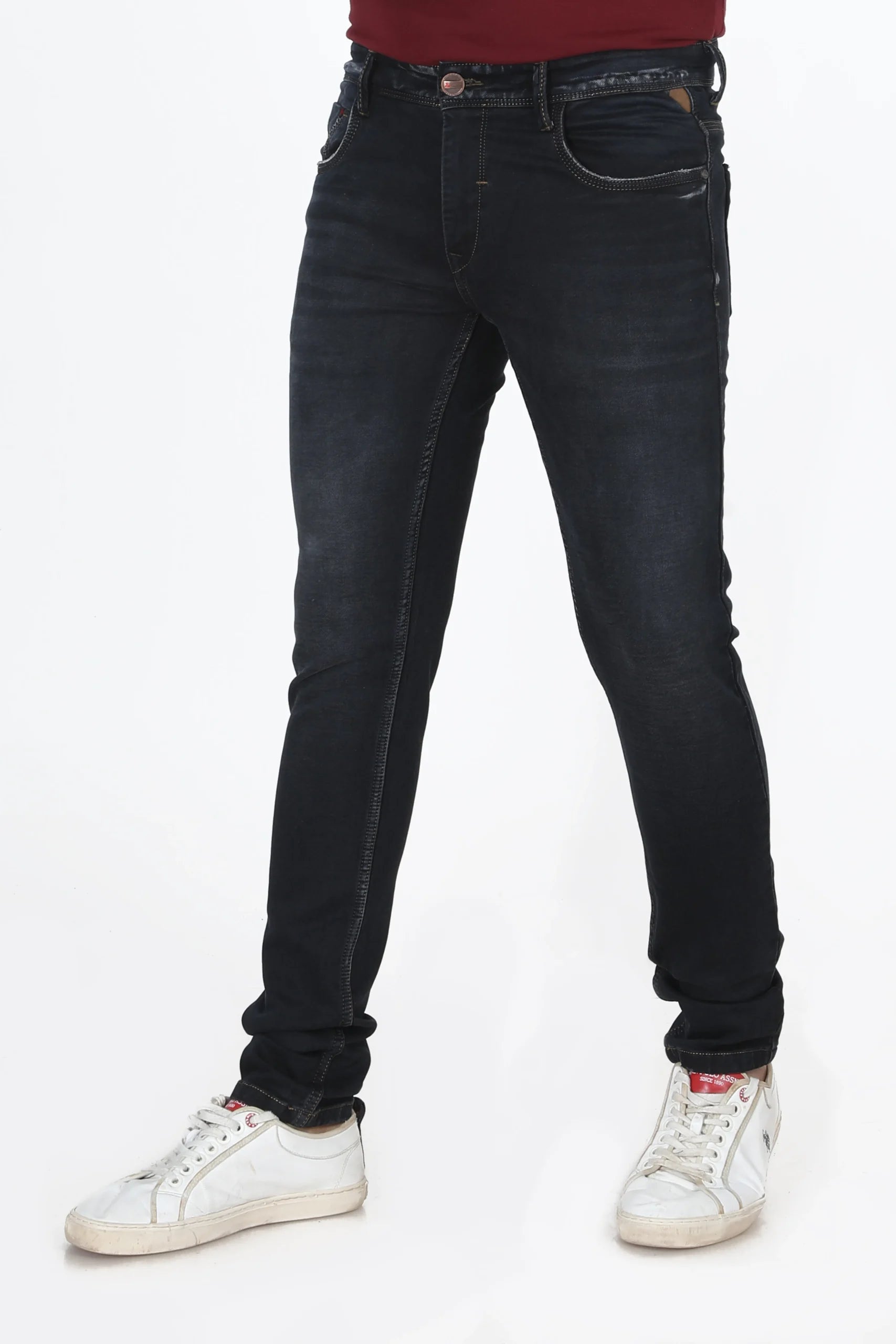 Madowat Denim Men's Slim Fit Stretchable Jeans 7043
