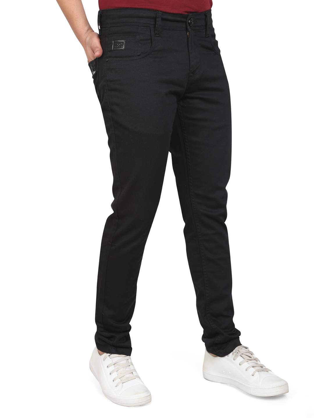 Men Slim Fit Mid-Rise Denim Jeans Test